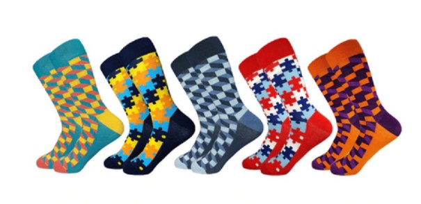 Calcetines de colores para hombre - 5 pares 3