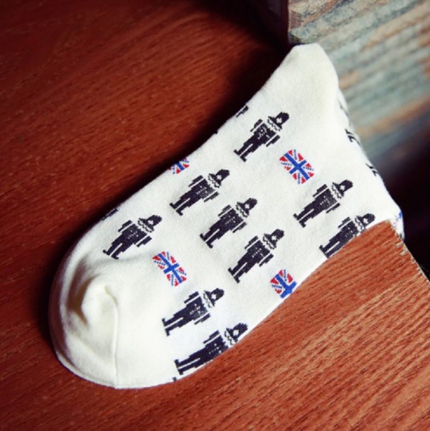 Calcetines de hombre - Guardia Británica blanco