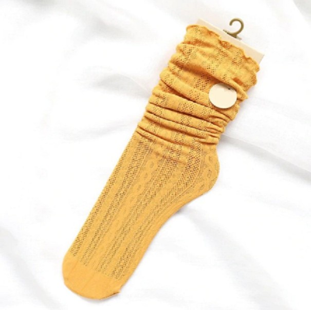 Calcetines de moda para mujer amarillo