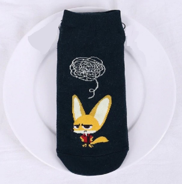 Calcetines de mujer con animales de cuentos de hadas. 2