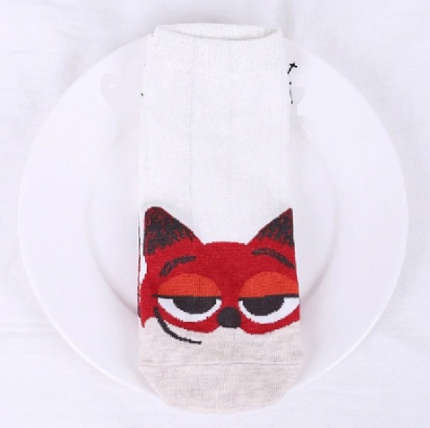 Calcetines de mujer con animales de cuentos de hadas. 3
