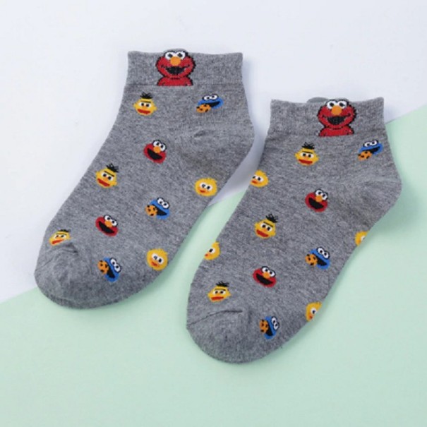 Calcetines de mujer con marionetas gris