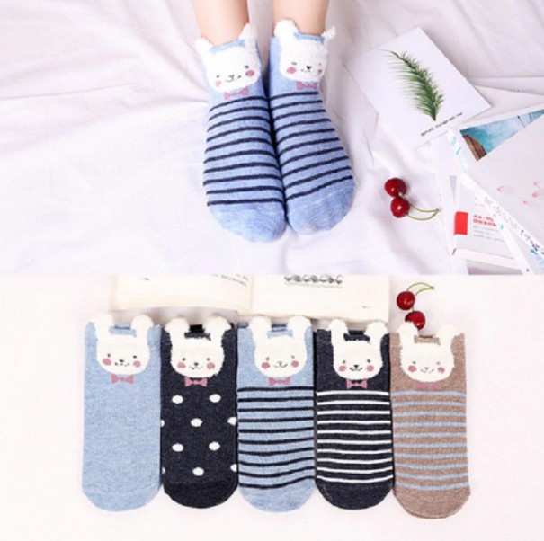 Calcetines de niña con orejas - 5 pares 7