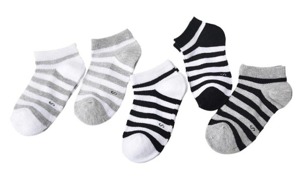 Calcetines de rayas para niñas - 5 pares 7-9 años