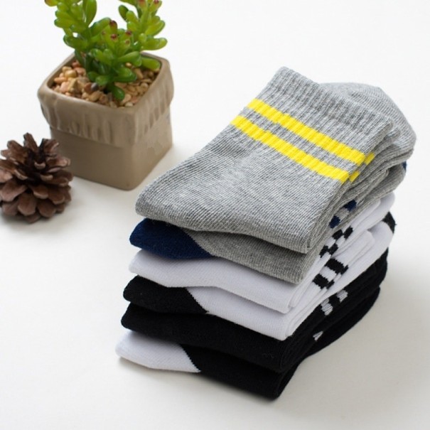 Calcetines de rayas para niños - 5 pares A835 8-12 años