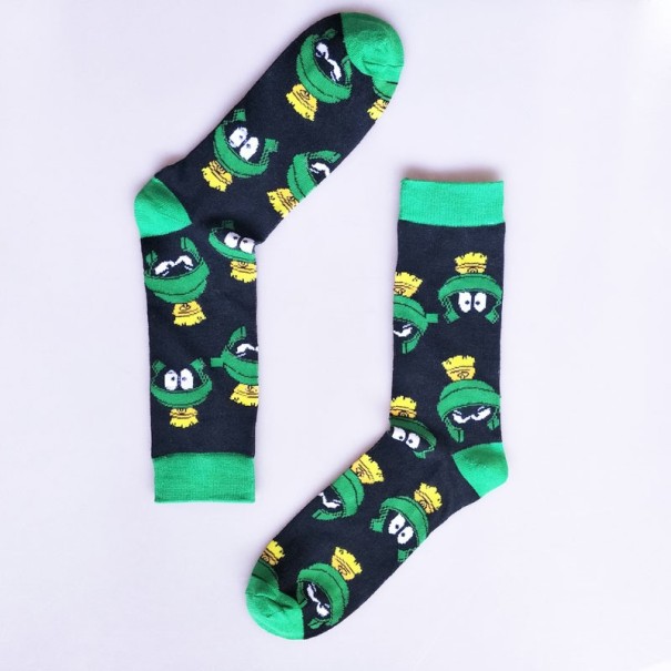 Calcetines divertidos para hombre verde