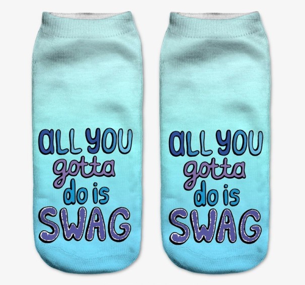 Calcetines elegantes con estampado 14