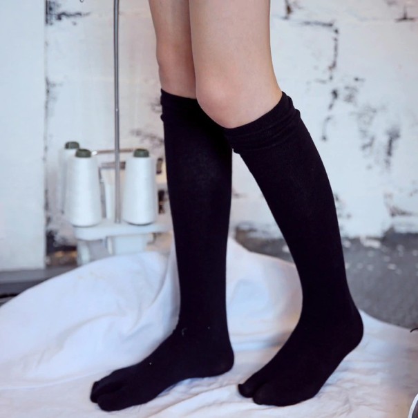 Calcetines hasta la rodilla para mujer negro