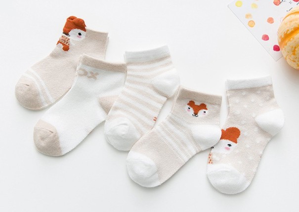 Calcetines infantiles con animales - 5 pares 6-8 años 1