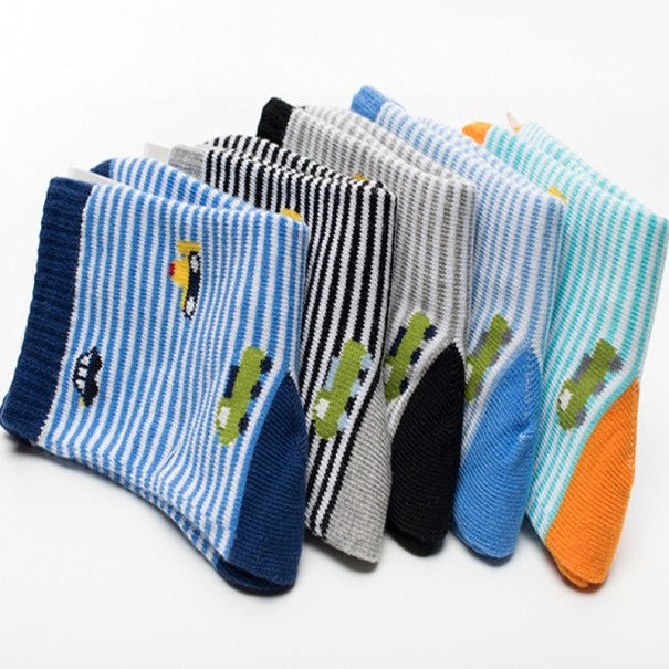 Calcetines infantiles con coches - 5 pares 5-7 años