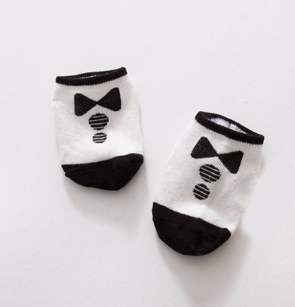 Calcetines infantiles con pajarita 3-6 meses B