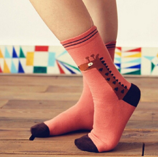 Calcetines - Jirafa rosa