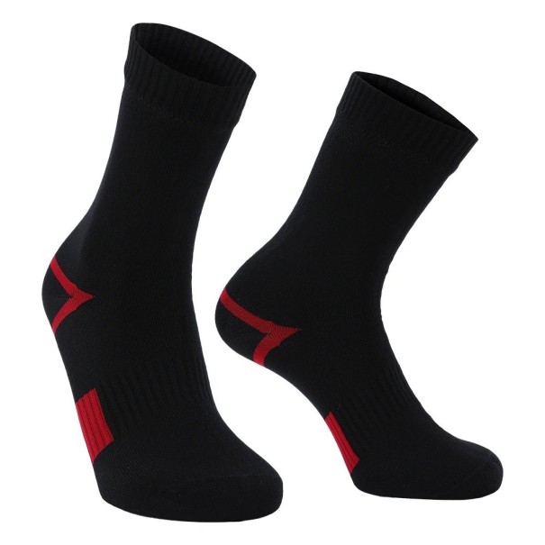 Calcetines largos de invierno para hombre, calcetines de esquí impermeables, calcetines cálidos para hombre para invierno rojo 43-46