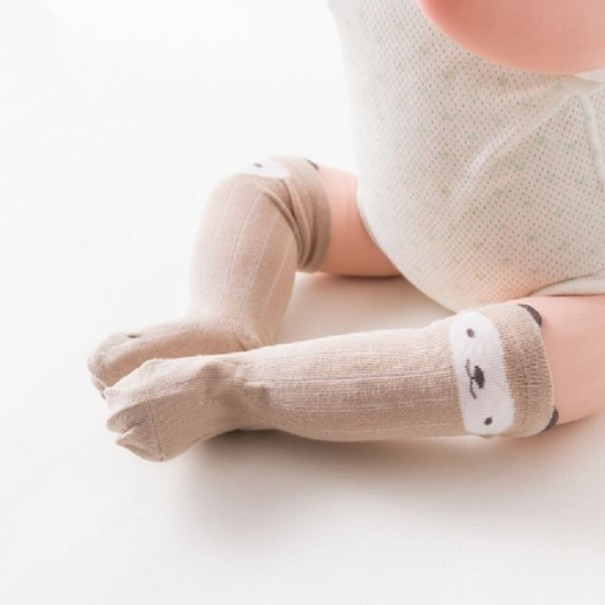 Calcetines largos para niños - Animales caqui 2-4 años