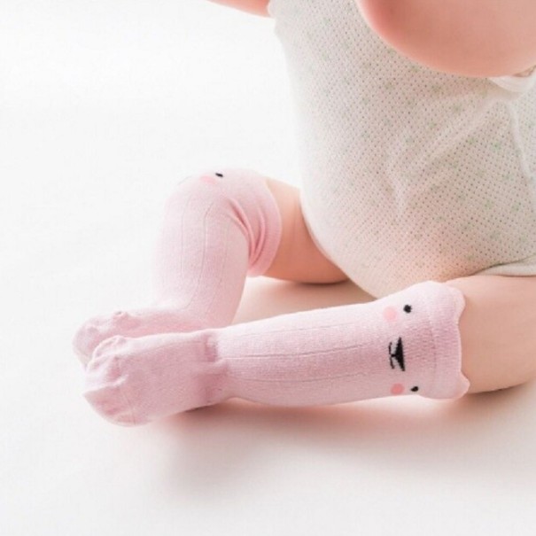 Calcetines largos para niños - Animales rosa 0-2 años