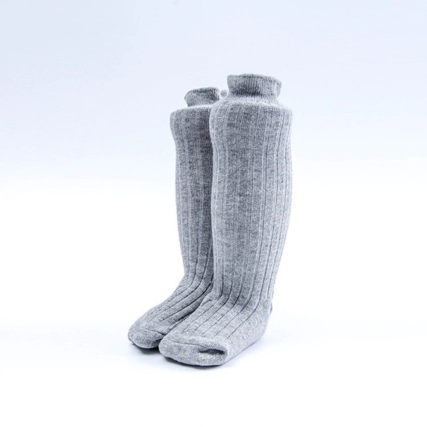Calcetines largos para niños gris 1-3 años