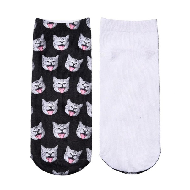 Calcetines tobilleros de mujer con gatitos 2 Calcetines tobilleros de mujer con gatitos 2