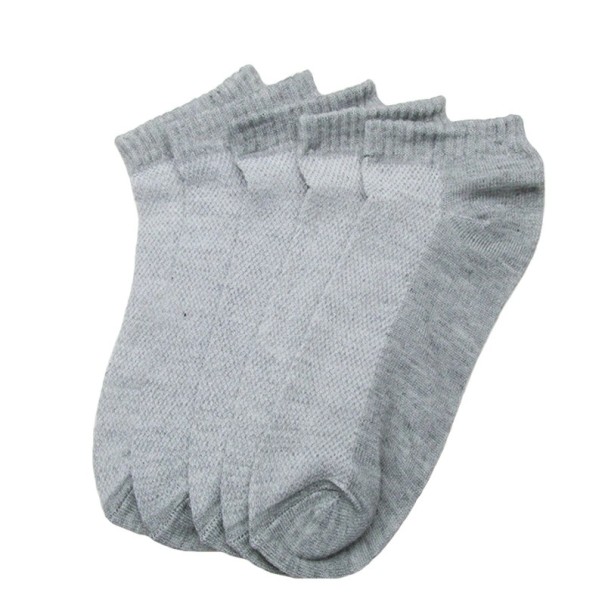 Calcetines tobilleros mujer - 5 pares gris