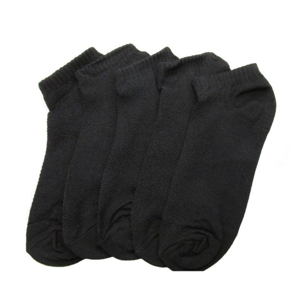 Calcetines tobilleros mujer - 5 pares negro