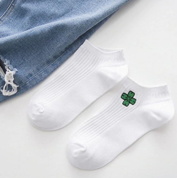 Calcetines tobilleros mujer color blanco 4
