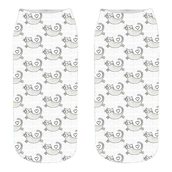 Calcetines tobilleros mujer con gatos A665 11