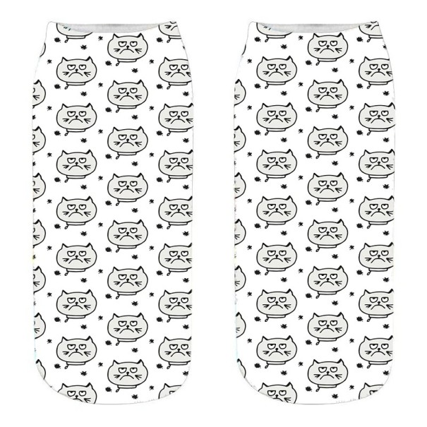 Calcetines tobilleros mujer con gatos A665 6