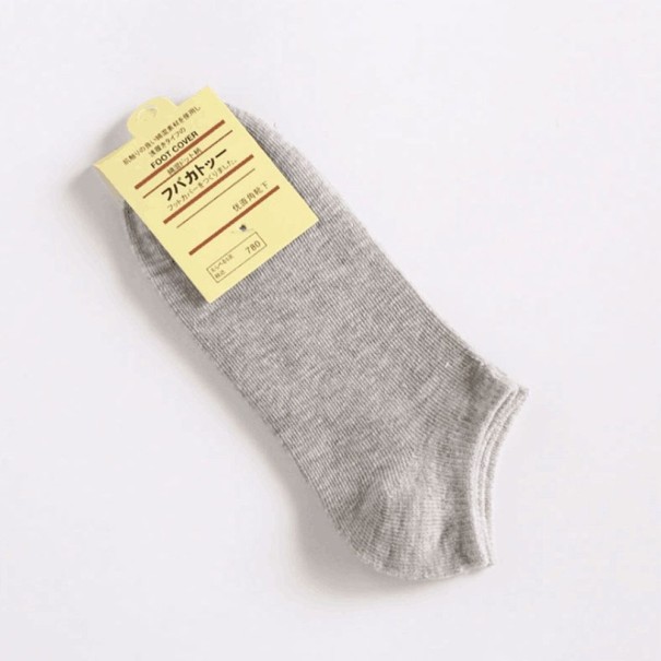 Calcetines tobilleros mujer J3012 gris