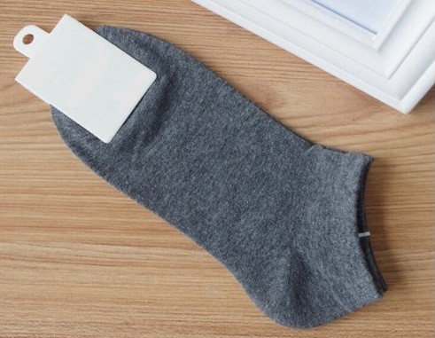 Calcetines tobilleros para hombre en varios colores - 5 pares gris oscuro Calcetines tobilleros para hombre en varios colores - 5 pares gris oscuro
