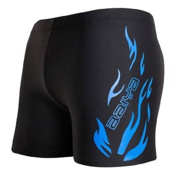 Calções de banho com chamas F965 azul M 1