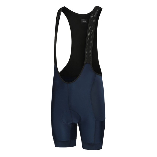 Calções de ciclismo para homem com alças elásticos respiráveis poliéster elastano de curta duração para ciclismo de estrada e recreativo azul XL