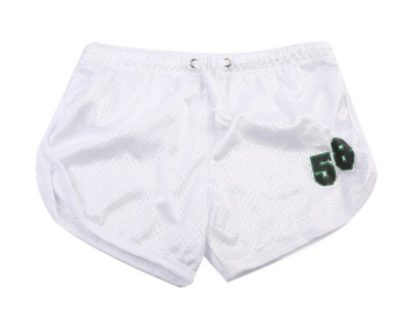 Calções de desporto masculinos J968 branco XS