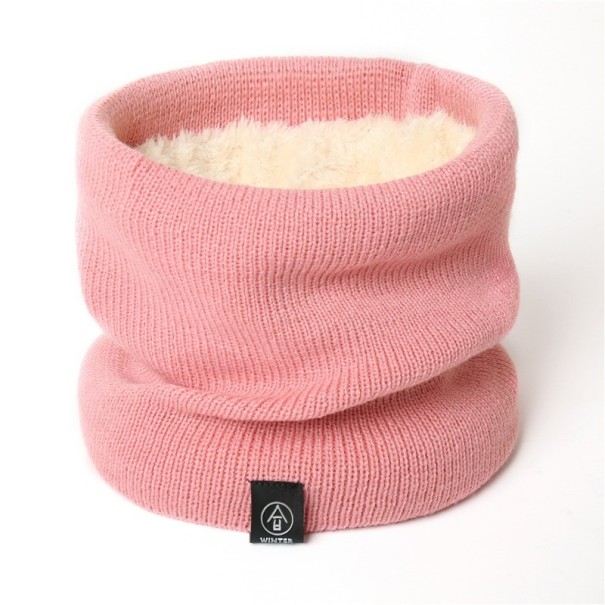 Calentador de cuello de invierno con pelo A1 rosa Calentador de cuello de invierno con pelo A1 rosa