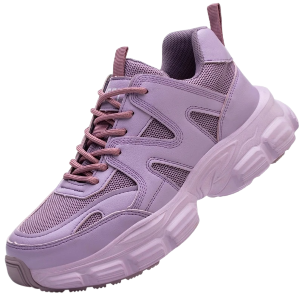 Calzado de trabajo para mujer con suela robusta y diseño de cordones, goma, tela y policloruro de vinilo para trabajo diario y uso exterior rosa 35