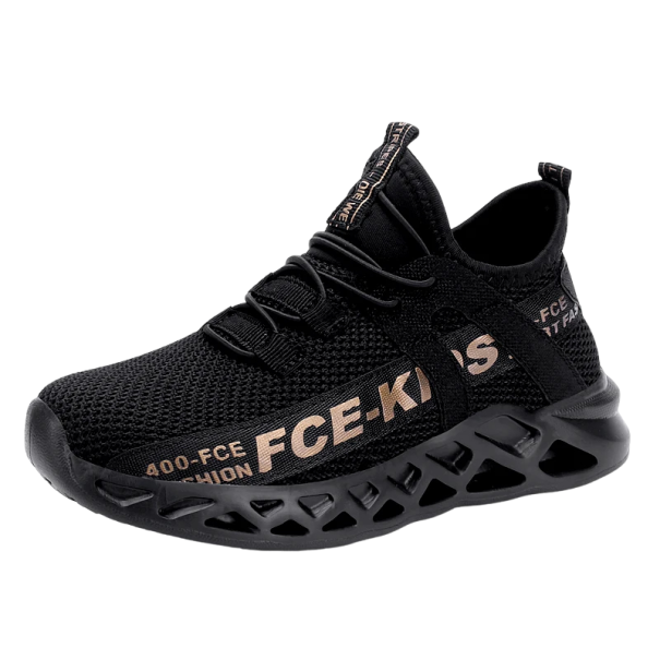 Calzature per il tempo libero per bambini Sneakers con suola antiscivolo Scarpe traspiranti per bambini Adatte per lo sport nero 30