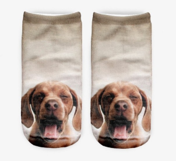 Calze con stampa 3D di animali A1484 5