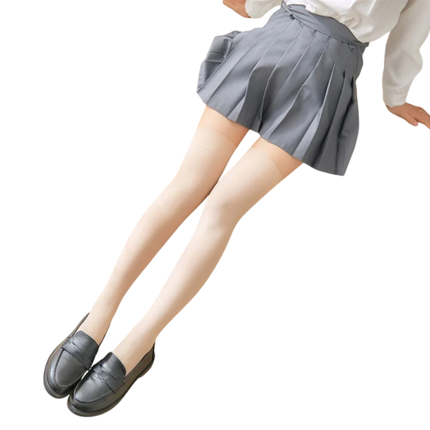 Calze elastiche aderenti da donna Calze alte elastiche Eleganti sopra il ginocchio Calze lunghe comode Accessorio stiloso per il look beige