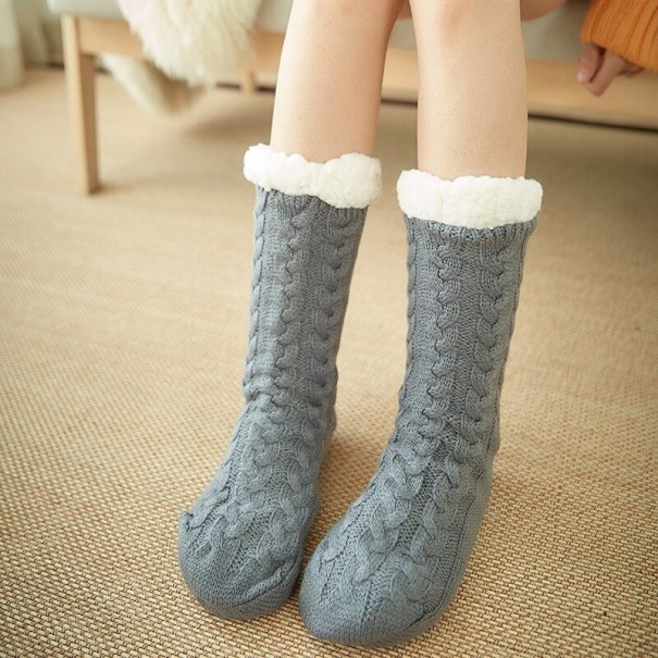 Calze invernali P4051 grigio