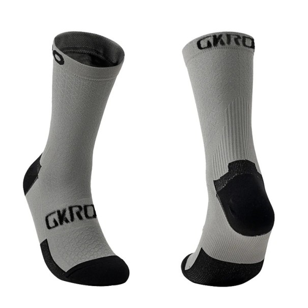 Calze sportive compressive unisex EUR 37-45 antiscivolo in nylon elastiche e ad asciugatura rapida grigio