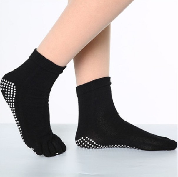 Calze termoregolatrici da donna con dita nero