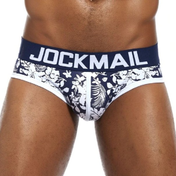 Calzoncillos de hombre con flores azul oscuro S