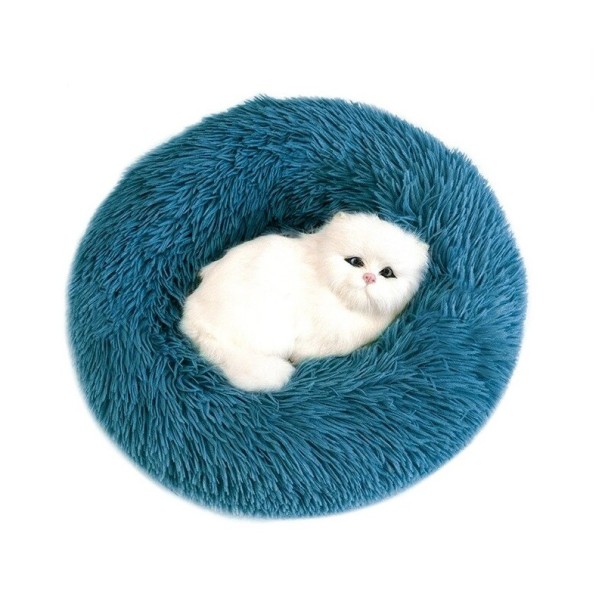 Cama blanda para gatos y perros pequeños. azul 80 cm Cama blanda para gatos y perros pequeños. azul 80 cm
