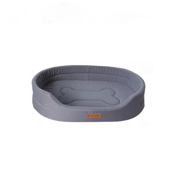 Cama fofinha para cães e gatos 65 x 45 cm Almofada dobrável Almofada para cachorrinhos Manta média Sofá para animais de estimação Acessórios cinzento