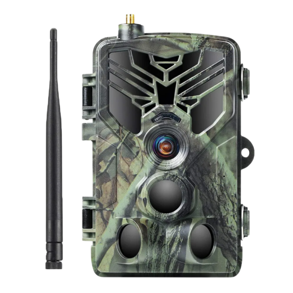 Câmara de Caça 20MP 1080P IP66 À Prova de Água com Detecção de Movimento e Visão Noturna Transferência de Dados por E-mail MMS Suporte a Cartão Micro 1