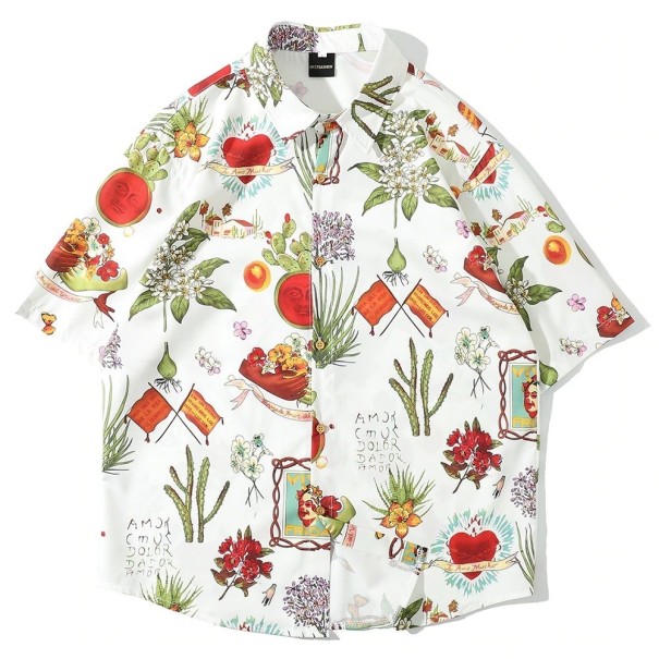 Cămașă bărbătească cu mâneci scurte F656 M 5