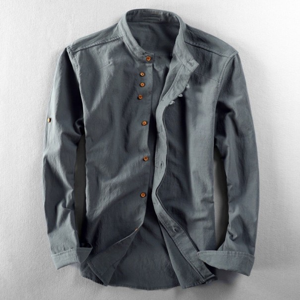 Cămașă de bărbați F498 gri inchis 3XL