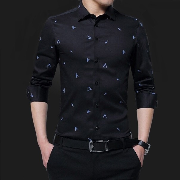 Cămașă de bărbați F800 negru XL