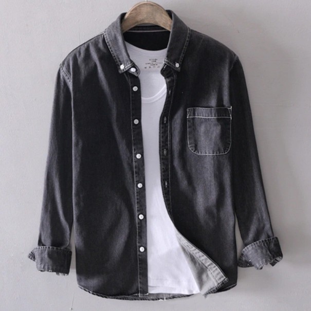 Cămașă din denim pentru bărbați M 1