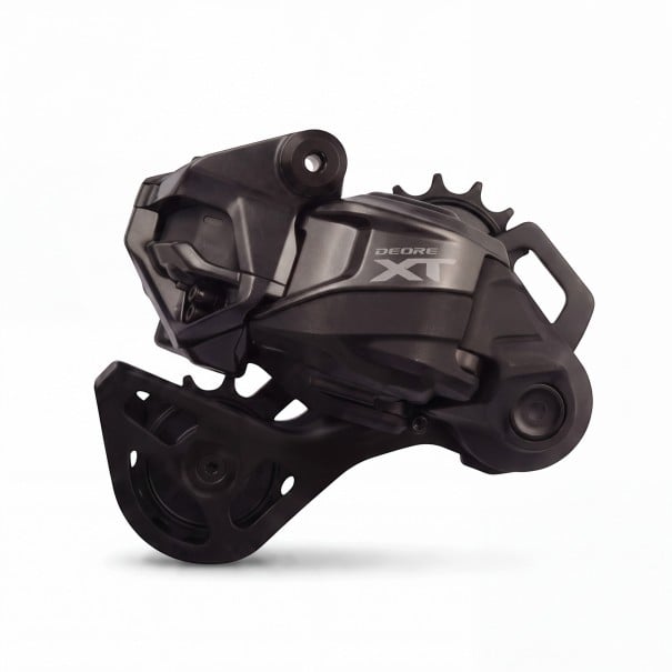 Cambio electrónico inalámbrico Deore XT Di2 M8250 GS 12 velocidades con cargador en negro para bicicletas de montaña MTB 1
