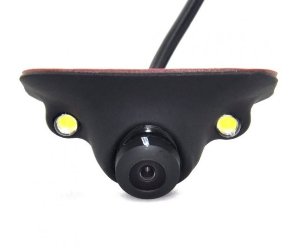 Cameră auto cu iluminare LED și obiectiv reglabil Bază autocolantă Senzor CCD 480 TVL Format PAL și NTSC Design impermeabil Cablu de 6 m 1