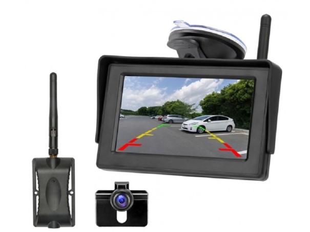 Camera auto wireless cu monitor LCD 1